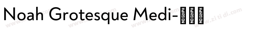 Noah Grotesque Medi字体转换